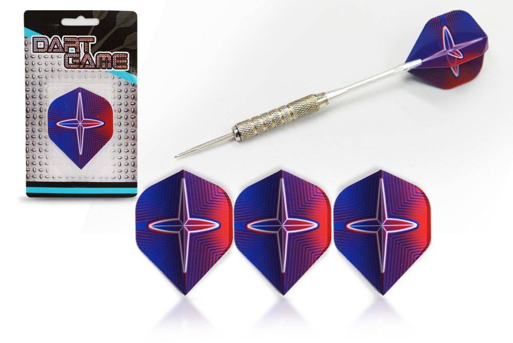 Фотографии Набор оперений STAR BLUE RED 3 шт