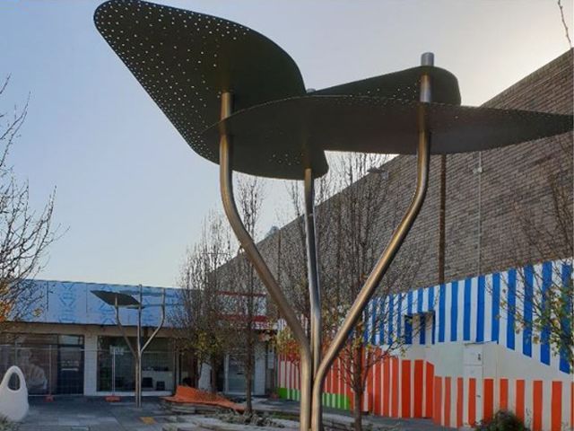 Фотографии Теневой навес Лист из нержавеющей стали