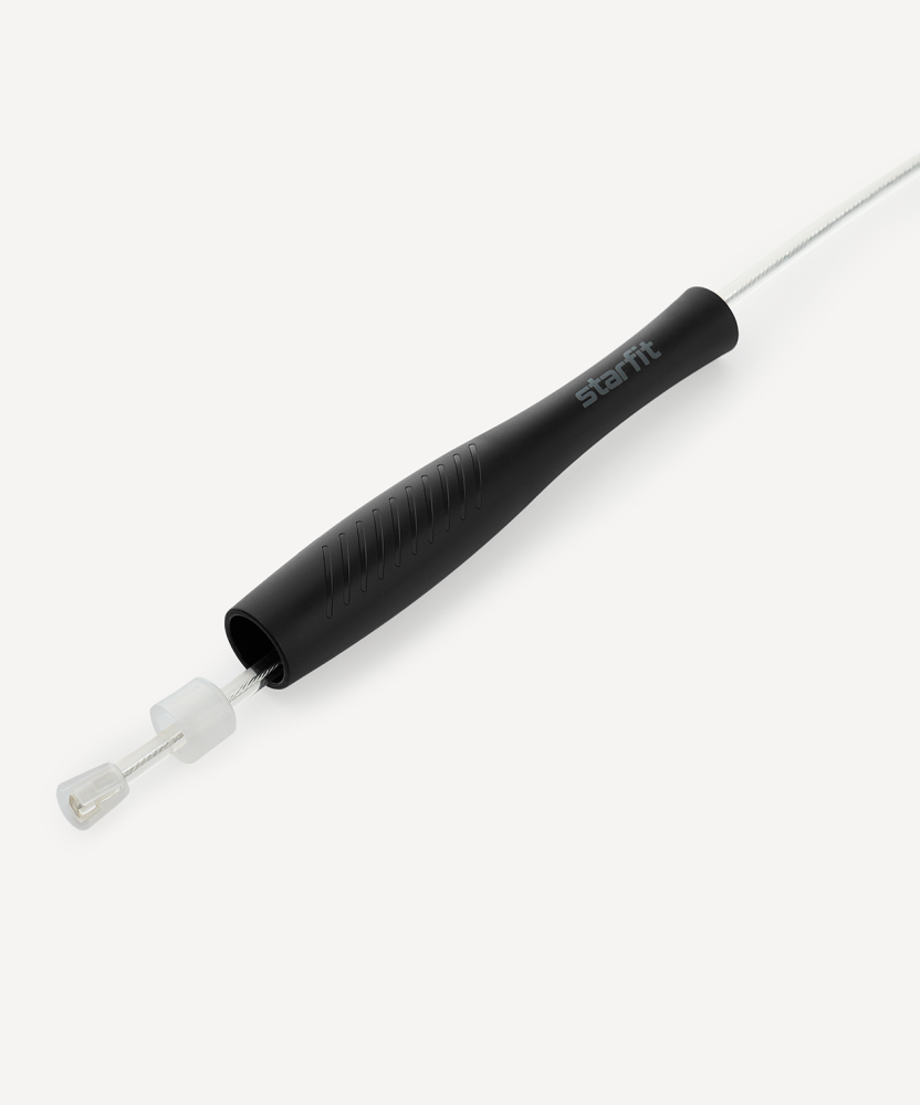 Фотографии Скакалка RP-501 ПВХ, с пластиковыми ручками, 3 м, черный