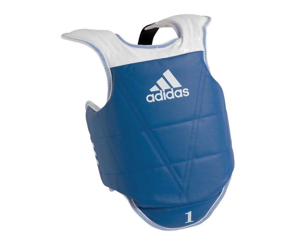Фотографии Защита корпуса двухсторонняя Adidas Kids Body Protector Reversible WTF сине-красная adiTKP01