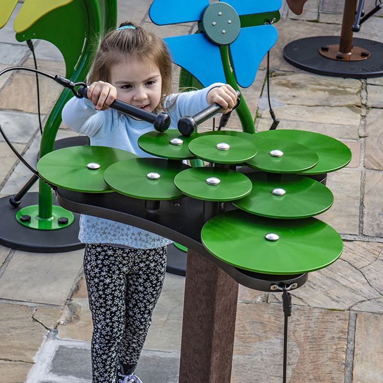 Фото Музыкальный уличный инструмент Тарелки