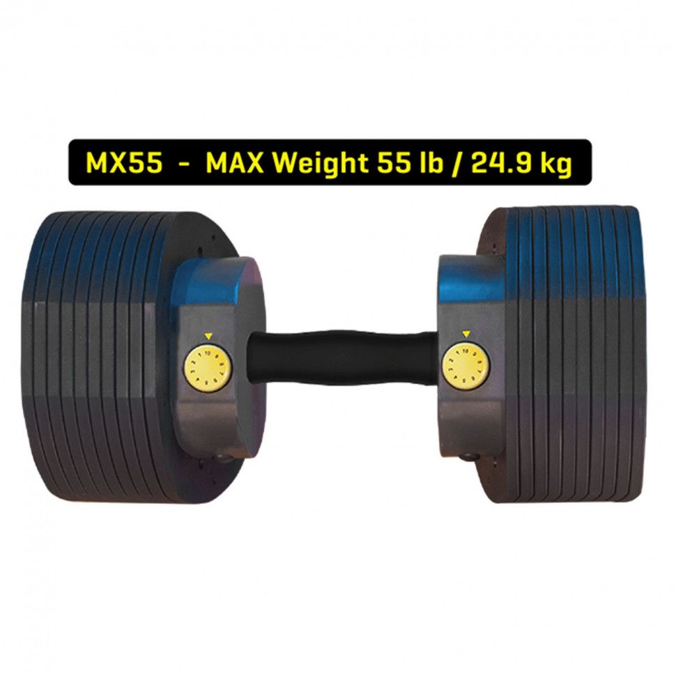 Гантели наборные MX Select MX-55, вес 4.5-24.9 кг, 2 шт без стойки
