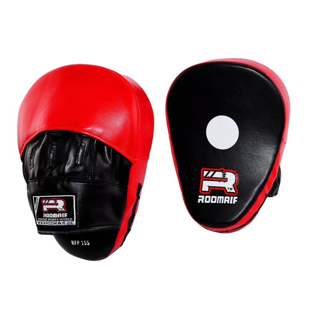 Фотографии Лапы боксерские гнутые Roomaif RFP-155 Dx красный\черный
