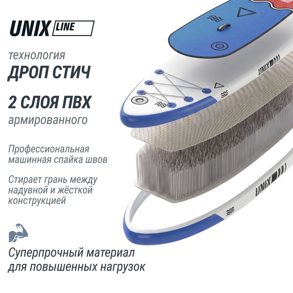 Фотографии SUP-борд UNIX Line Глубокое море / Deep Sea (320 см) + сиденье