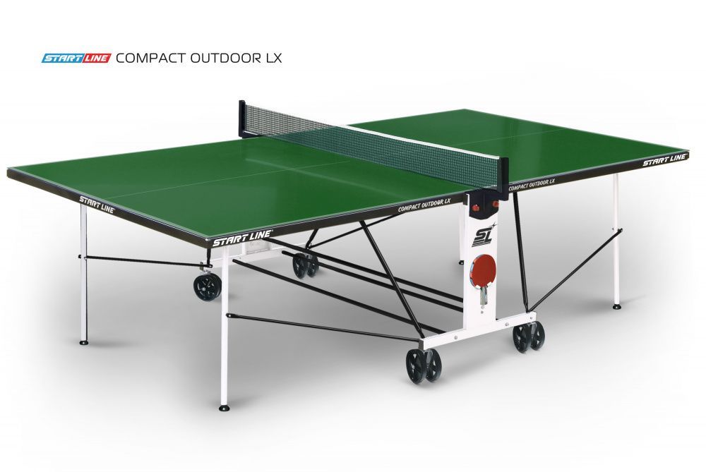 Фотографии Стол теннисный Compact-2 LX Всепогодный Зелёный