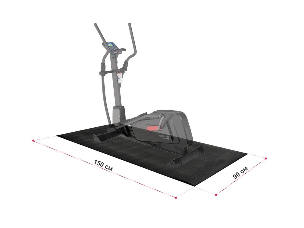 Коврик для кардиотренажёров 150x90x0,6см UnixFit No logo MAT90150PNL