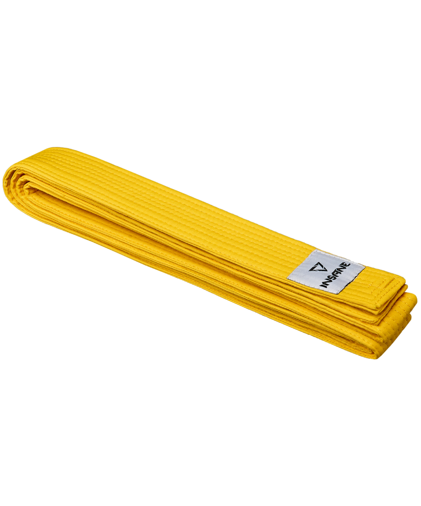 Фото Пояс для единоборств BASE, хлопок/полиэстер, желтый, 280 см