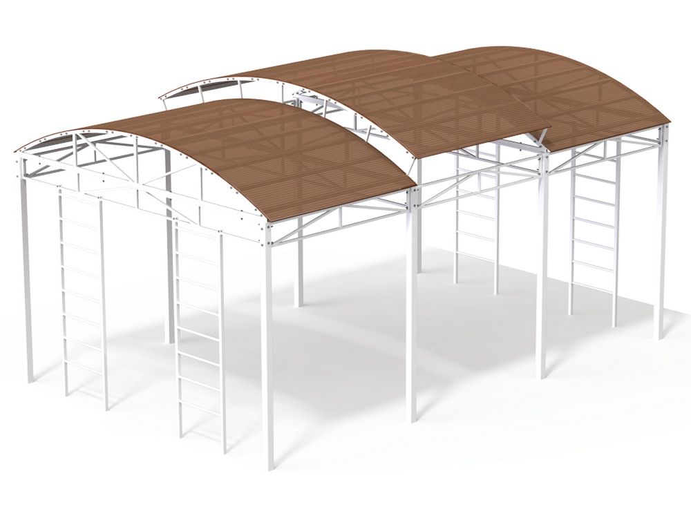 Фотографии Теневой навес 600х400 см для уличных тренажеров Pioner A11036