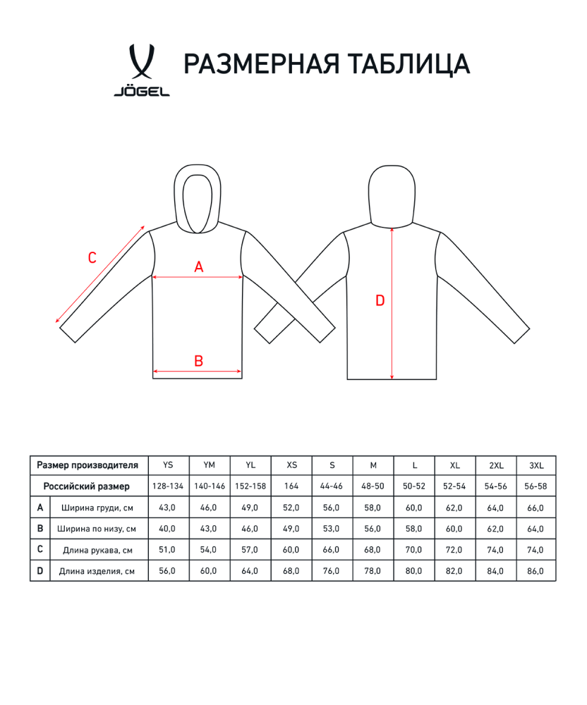 Куртка ветрозащитная JOGEL DIVISION PerFormPROOF Shower Jacket, темно-синий, детский