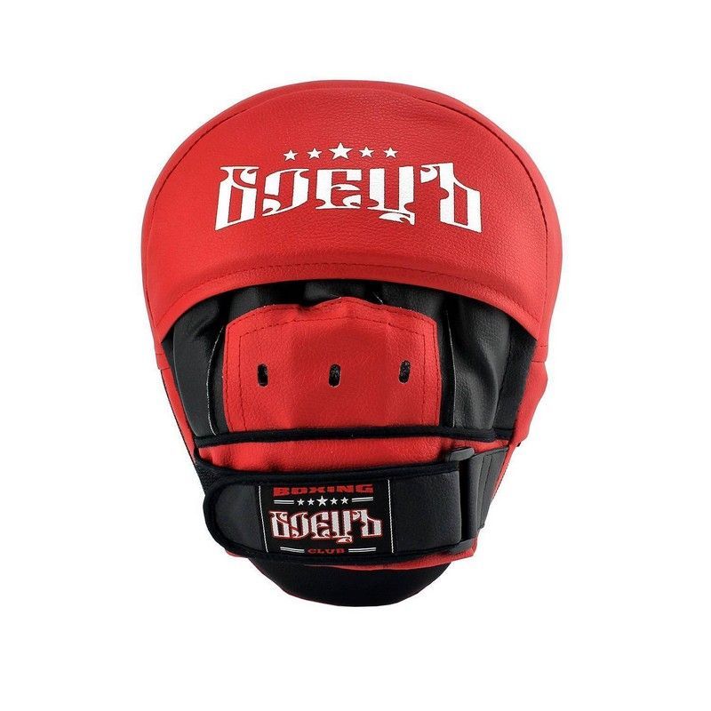 Фотографии Лапы боксерские гнутые Боецъ 110 черно-красные