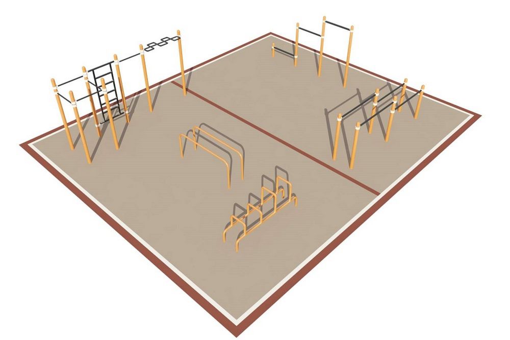 Фотографии Площадка уличная для воркаут Дворовая  Pioner A16692