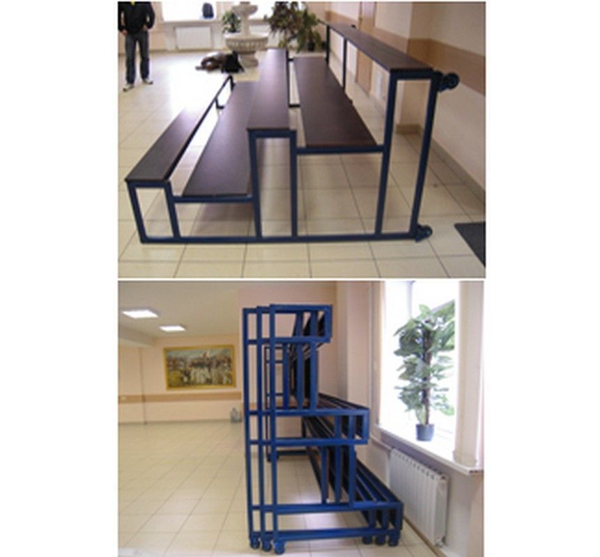 Фото TМ-3 Трибуна мобильная трехрядная