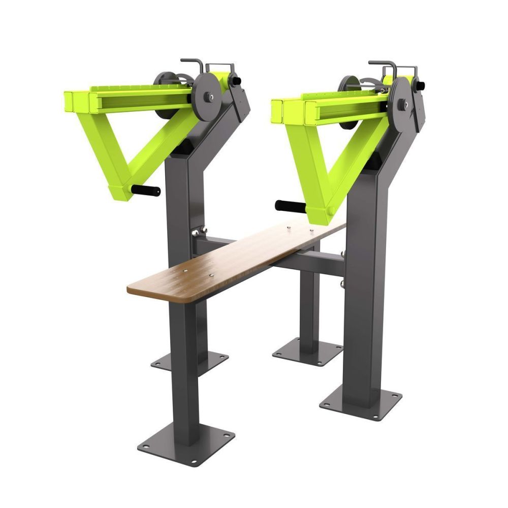 Фото Уличный тренажер Жим лежа с переменной нагрузкой