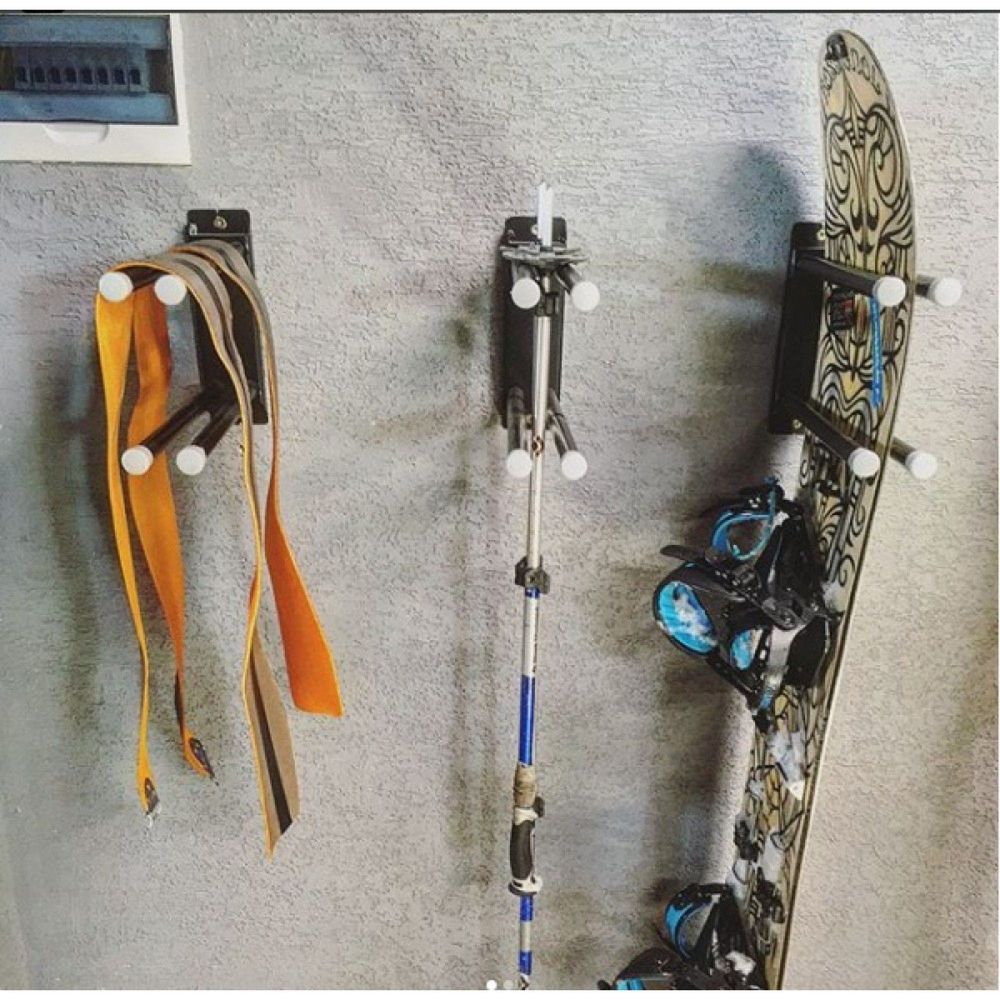 Фотографии Вешалка для горных лыж, пристенная 26х7,5х37,5см  VGL-3