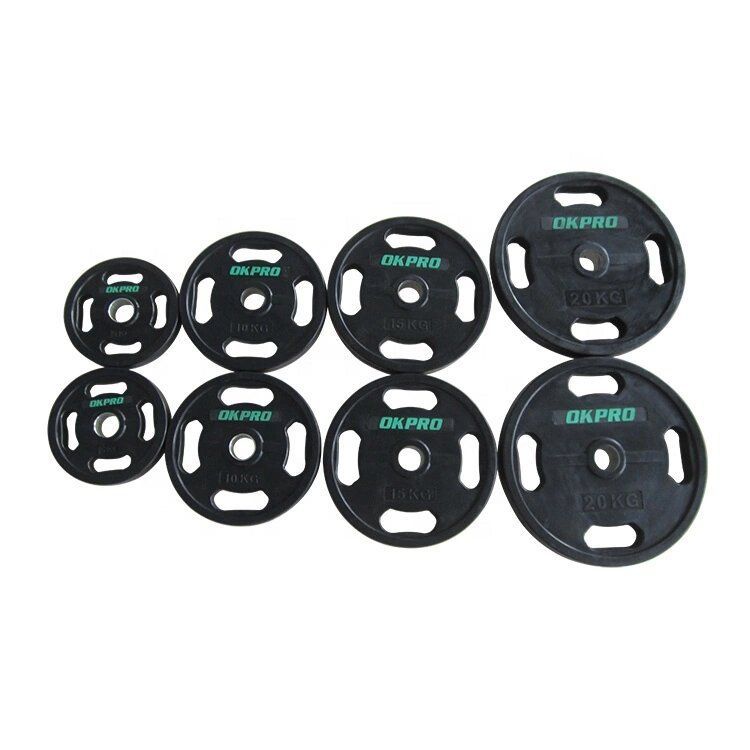 Фото Диск обрезиненный с хватами 1,25 кг OKPRO OK2009E