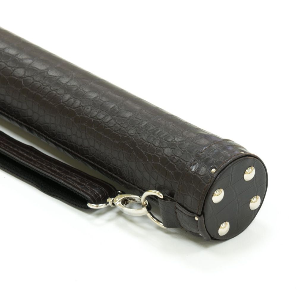 Фотографии Тубус для кия Action 1/1 93 см темно-коричневый (кроко), карман 23 см