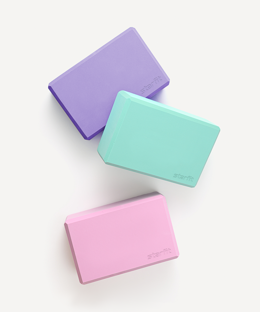 Фотографии Блок для йоги YB-200 EVA, мятный