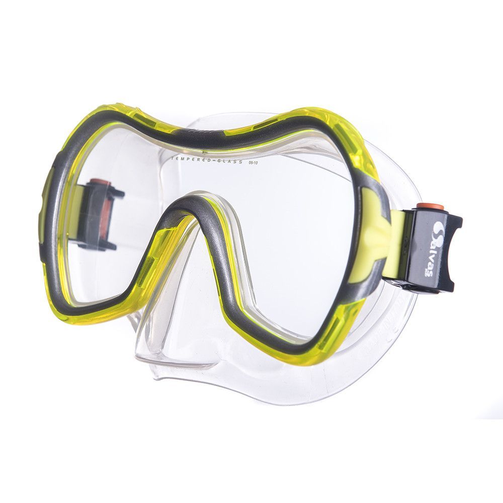 Фото Маска для плавания SALVAS Viva Sr Mask CA535S1GYSTH, размер взрослый, желтая