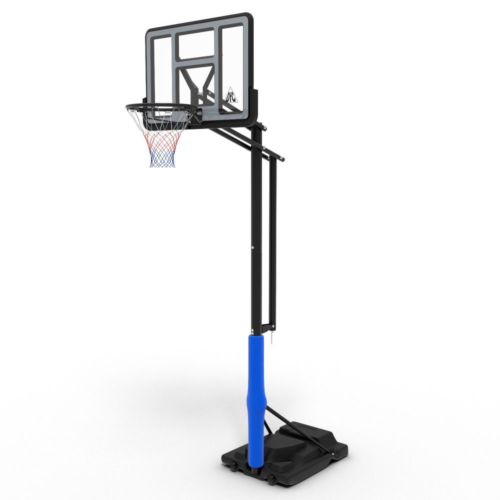 Фото Баскетбольная мобильная стойка DFC STAND44PVC1 110x75cm ПВХ винт.регулировка