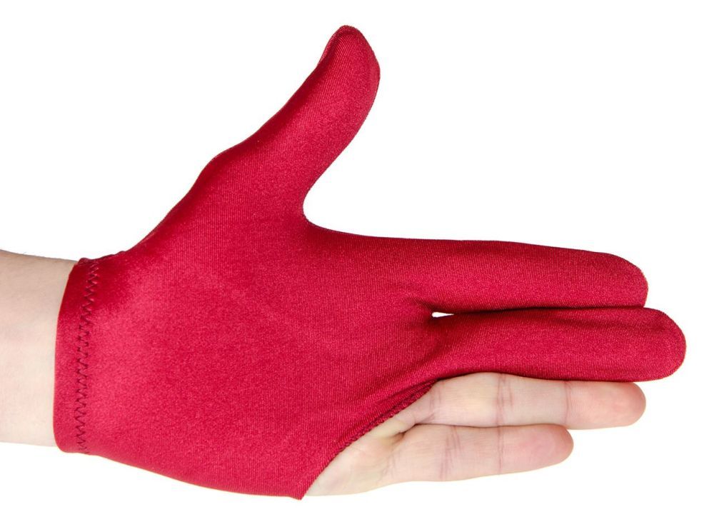 Фотографии Перчатка бильярдная «Renzline Start Bordeaux» (бордовая)