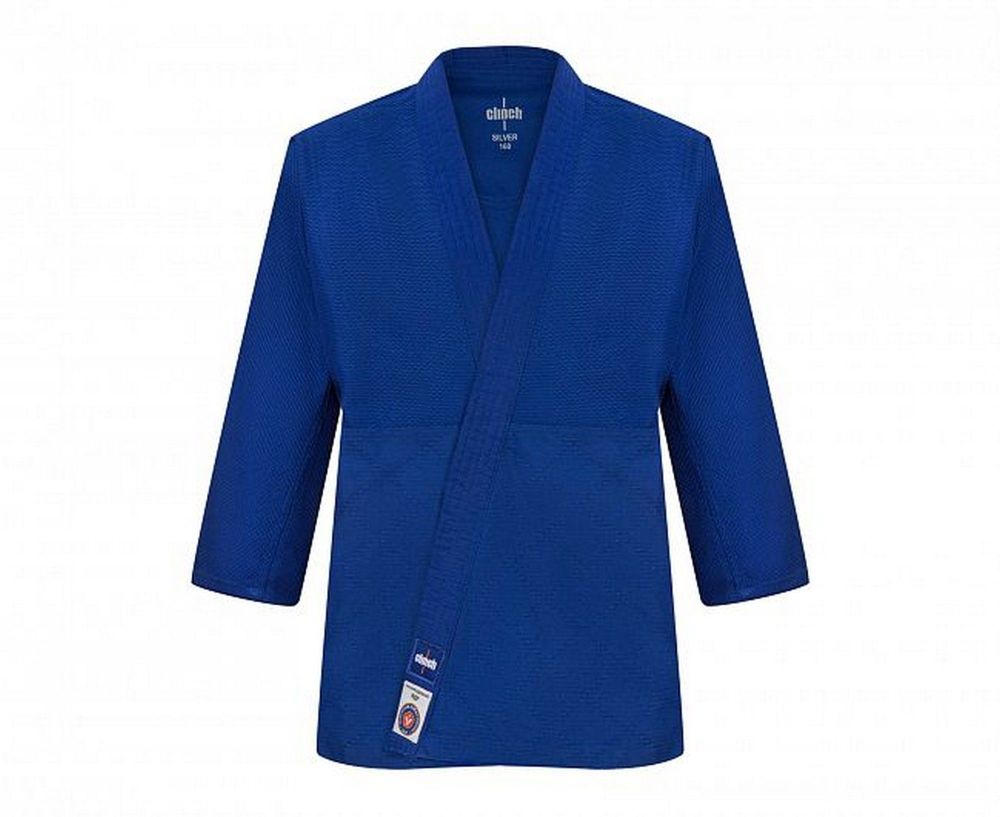 Фотографии Кимоно для дзюдо подростоковое Clinch Judo Silver FDR C333 синий