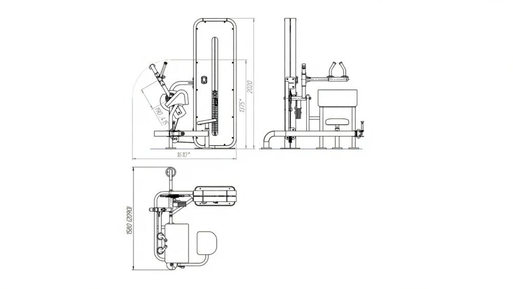 Трицепс-машина для инвалидов-колясочников