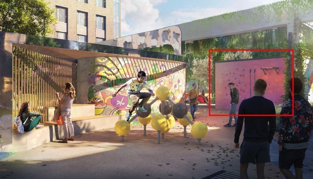 Фотографии Уличный спортивный комплекс на стену