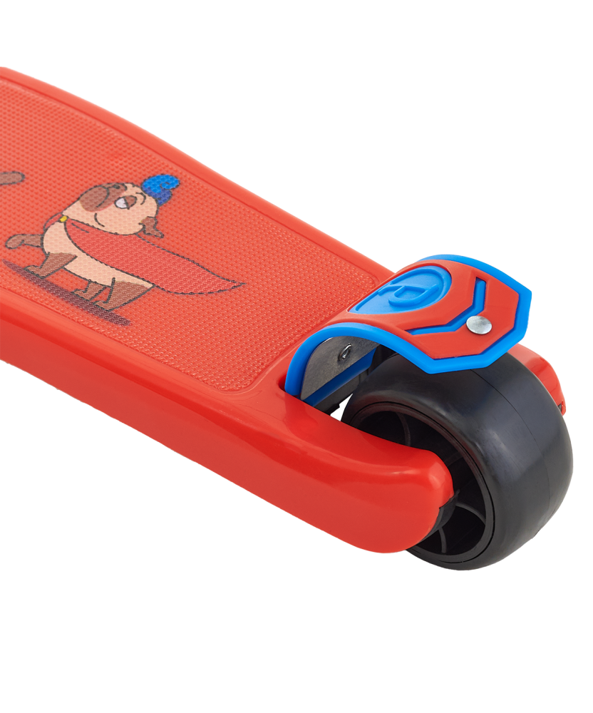 Фотографии Самокат 3-колесный Juicy R 120/80 мм, красный/синий