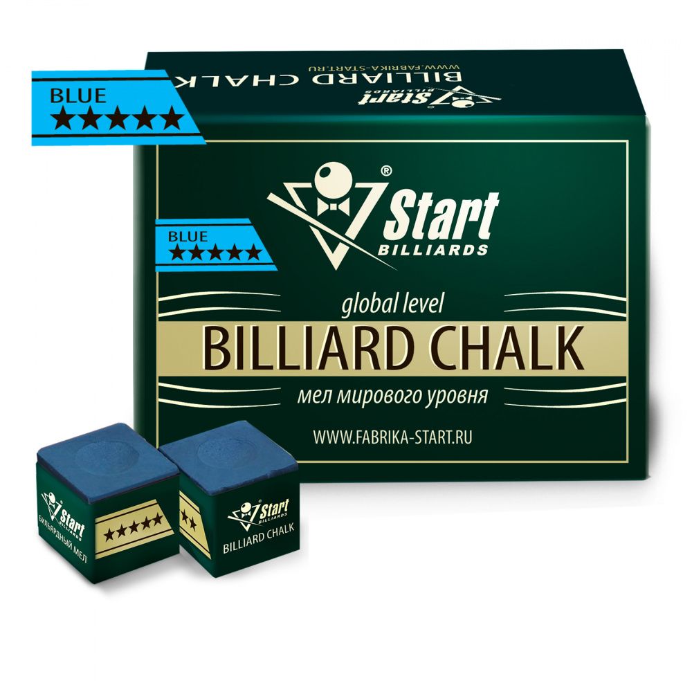 Фотографии Мел Startbilliards 5 звезд синий (72шт)