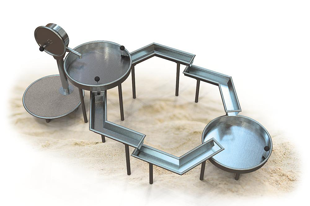 Фото Детская площадка для игр с песком и водой Ниагара