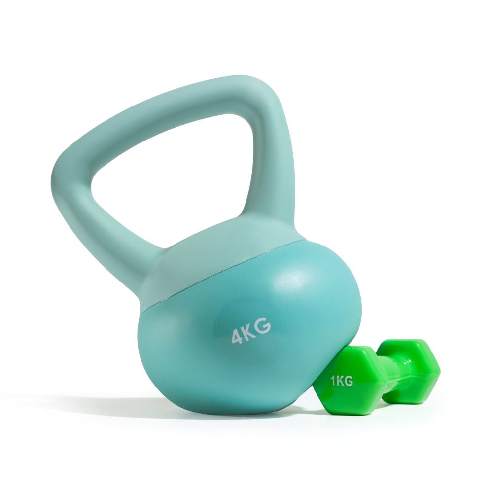 Гиря резиновая 4 кг. VictoryFit VF-KR040