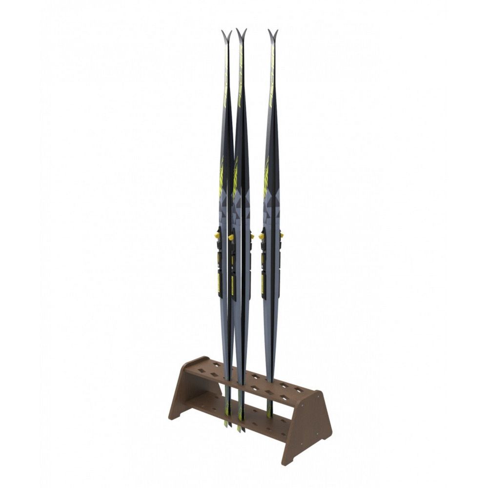 Фотографии Фанерная тумба для беговых лыж, двухрядная 27х73х40см  FL-14