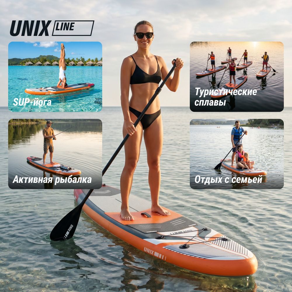 Фотографии SUP-борд UNIX Line Летнее время / Summertime (360 см)