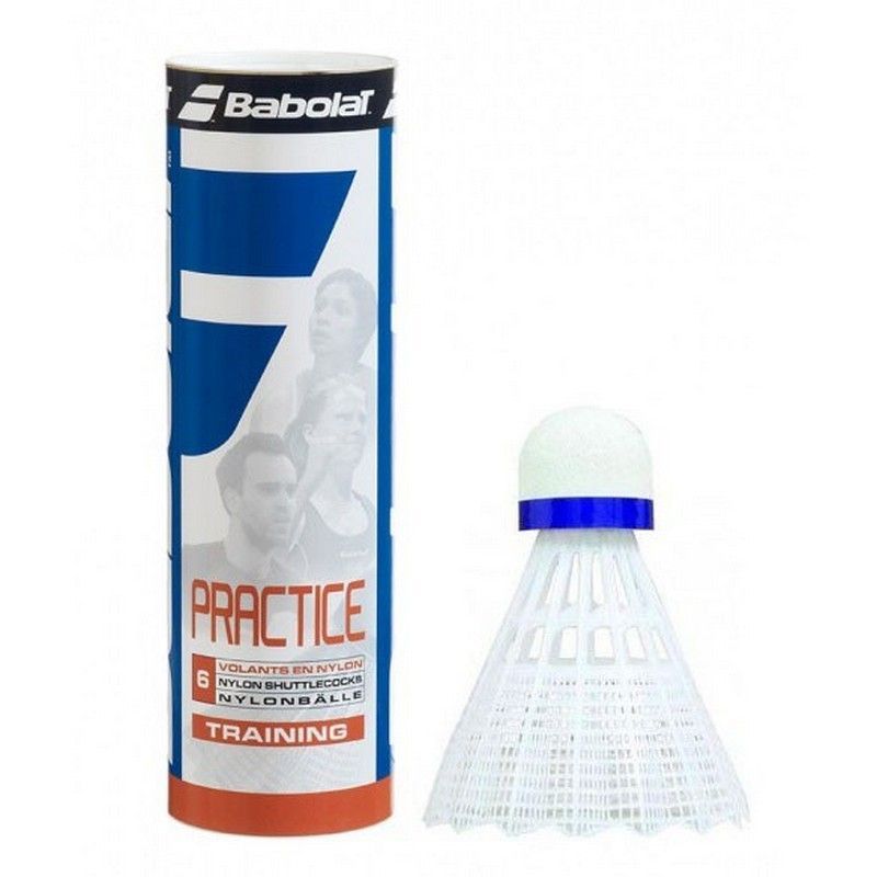 Фото Воланы для бадминтона Babolat Practice, 562005, 6 шт, белый