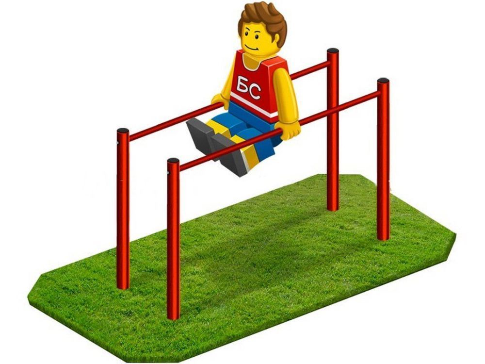 Фотографии Брусья гимнастические под бетонирование, разборные Pioner A17776