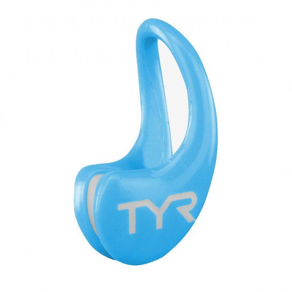 Фото Зажим для носа TYR Latex Swim Clip, LERGO-452, голубой