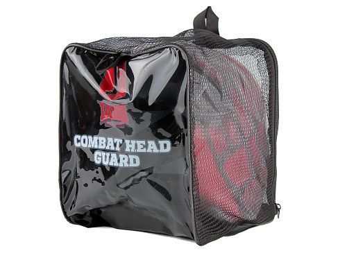 Фотографии Шлем для рукопашного боя с защитной маской .(иск.кожа) Jabb JE-6012, красный