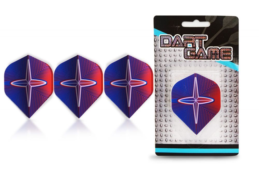 Фотографии Набор оперений STAR BLUE RED 3 шт