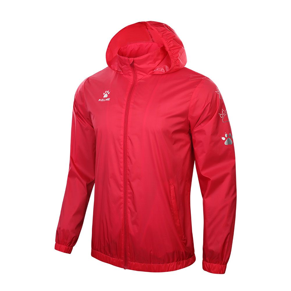 Фото Куртка-ветровка KELME Rain Jacket 816WT1001-600-L, унисекс, размер L, красный