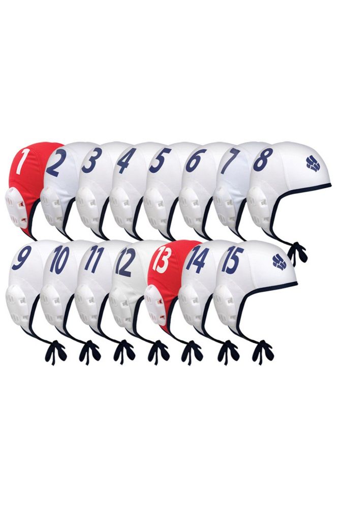 Фотографии Набор шапочек для водного поло Mad Wave Waterpolo set 15 M0597 03 15 02W белый