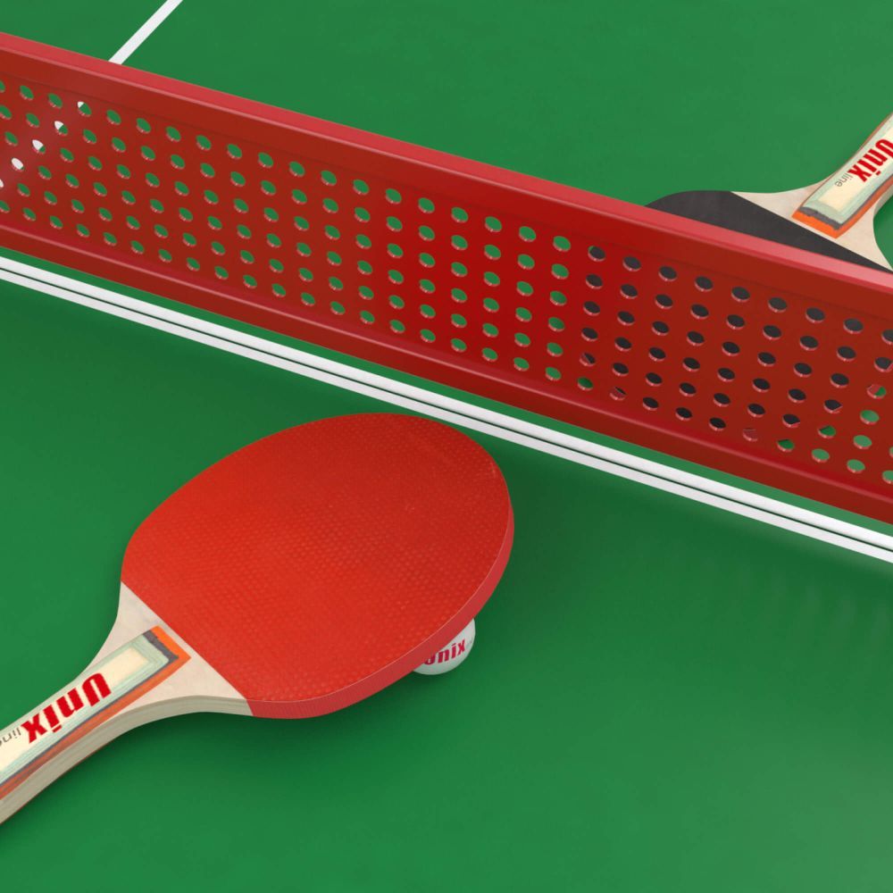 Фотографии Антивандальный теннисный стол UNIX Line 14 mm SMC (Green/Red)