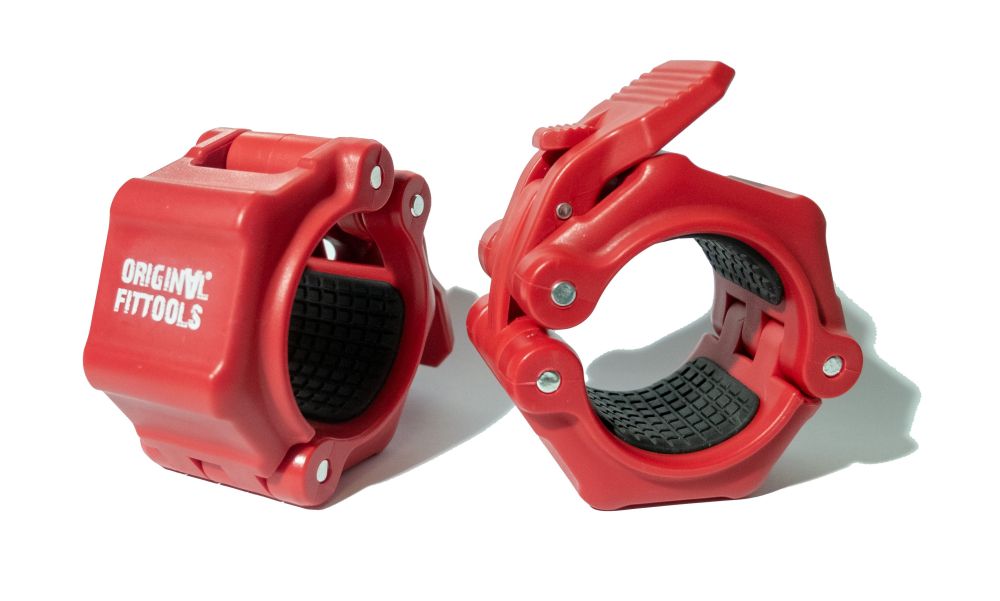 Фото Замки олимпийские пластиковые красные (пара)