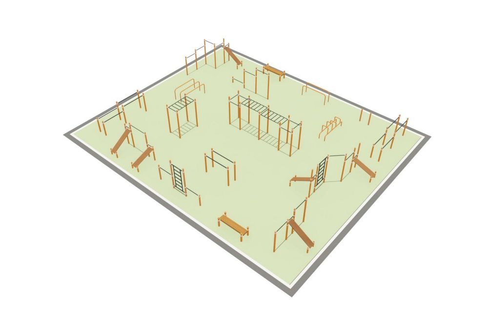 Фотографии Парковая площадка для Воркаут и WRK Pioner A16462