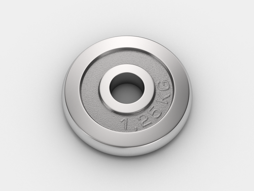 Фото Диск хромированный UNIX Fit 1.25 кг / 25 мм