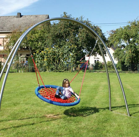 Фото Качели Радуга с сидением Гнездо
