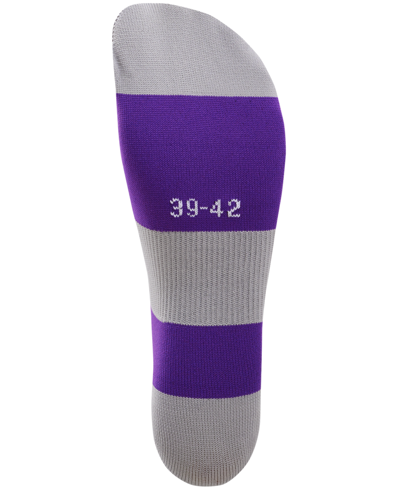 Фотографии Гетры футбольные CAMP BASIC SOCKS, фиолетовый/серый/белый