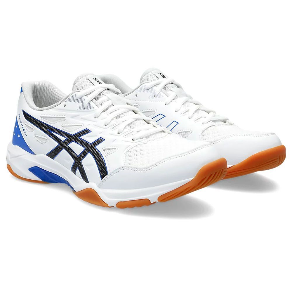 Фото Кроссовки волейбольные мужские ASICS Gel-Rocket 11 1071A091 100, р.10(рос.43), бело-синий