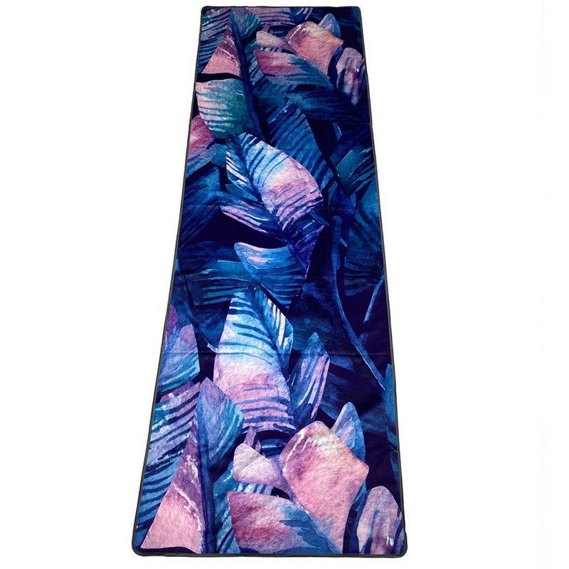 Фото Полотенце для йоги 183x61см Inex Suede Yoga Towel искусственная замша MFTOWEL-TPL71 ночные тропики