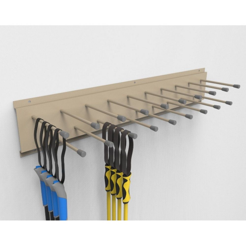 Фотографии Вешалка Эконом для лыжных палок, пристенная 100х38х14см  VLPE-60