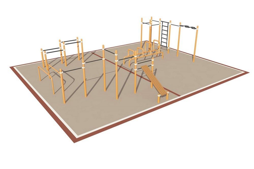 Фотографии Площадка уличная для воркаут Дворовая Pioner A16758